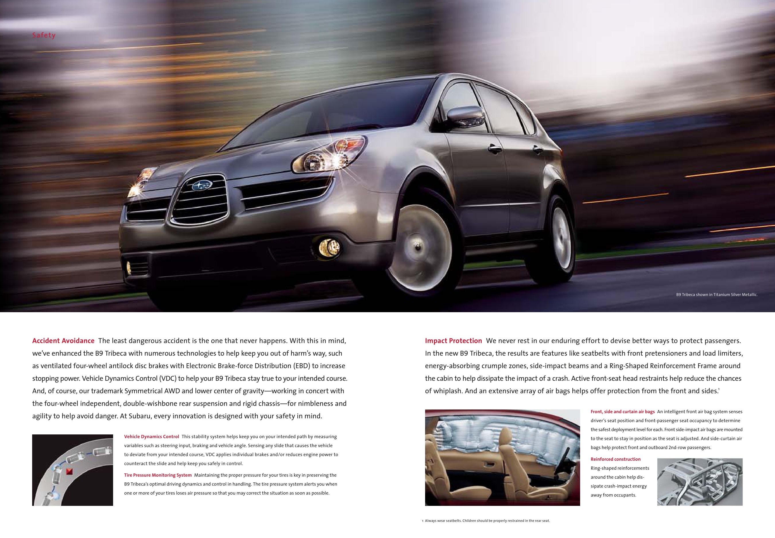 2006 Subaru Tribeca Brochure Page 9